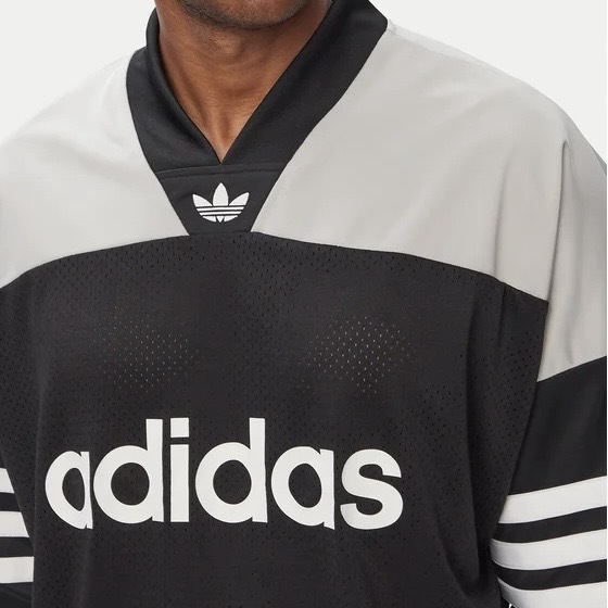 ADIDAS ORIGINALS 黑白 網眼拼接 LOGO短袖 上衣 運動 KS7546