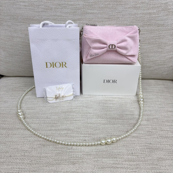 包郵優惠 最新款Dior Beauty Miss Dior蝴蝶結化妝包 #2608