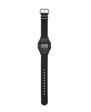 Casio F-91WF-1A Boy Size Digital Vintage Watch Recycled Fabric Strap