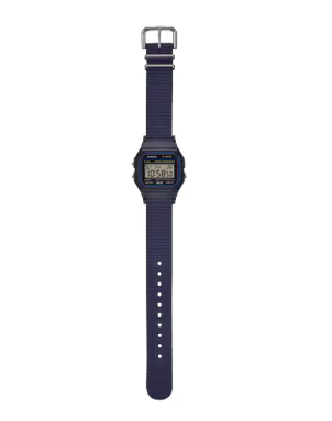 Casio F-91WF-2A Boy Size Digital Vintage Watch Recycled Fabric Strap