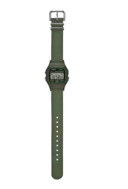 Casio F-91WF-3A Boy Size Digital Vintage Watch Recycled Fabric Strap