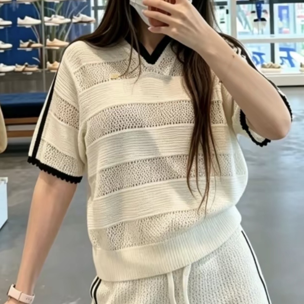 ADIDAS ORIGINALS RESORT S 白 米白 POLO衫 針織上衣 短袖 KX0713