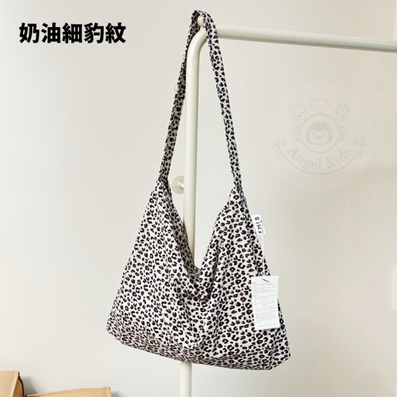 包郵優惠 EMIS 大容量豹紋花布袋 @2608