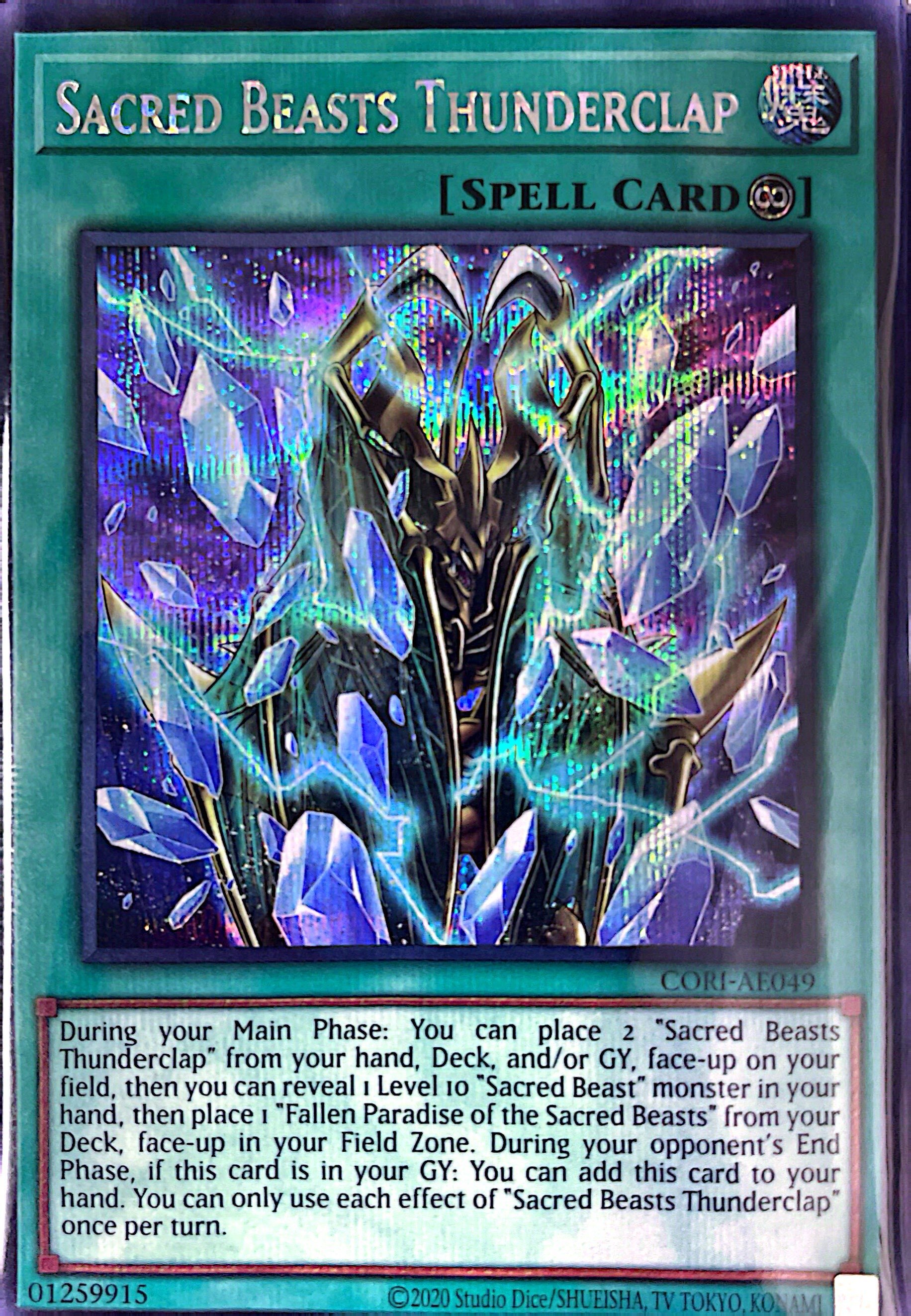 CORI-AE049 Sacred Beasts Thunderclap (SE)