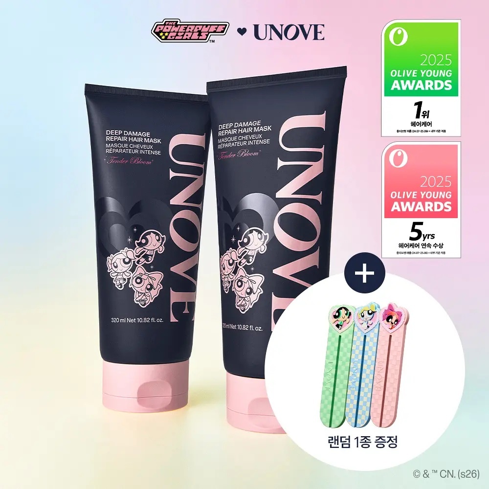 《olive young連線》UNOVE x 飛天小女警 Deep wash Treatment EX 320ml 1+1 set