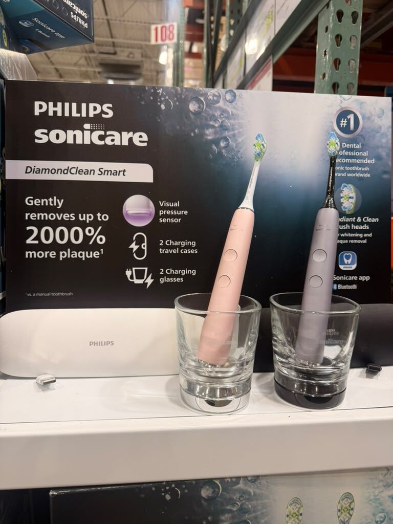 DS131 Philips Sonicare DiamondClean Smart 頂級系列智能聲波震動電動牙刷（粉色 + 深灰色雙機旗艦套裝）