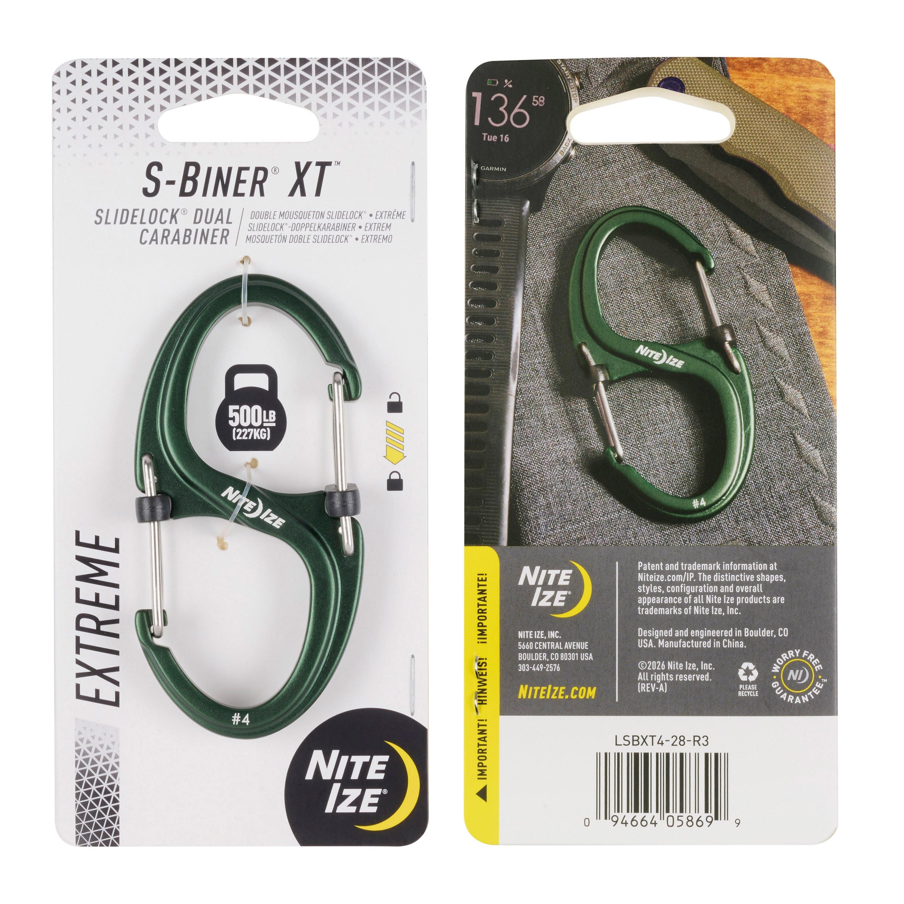 Nite Ize S-Biner® XT™ SlideLock® Dual…｜K.T.Tactical 鎧德