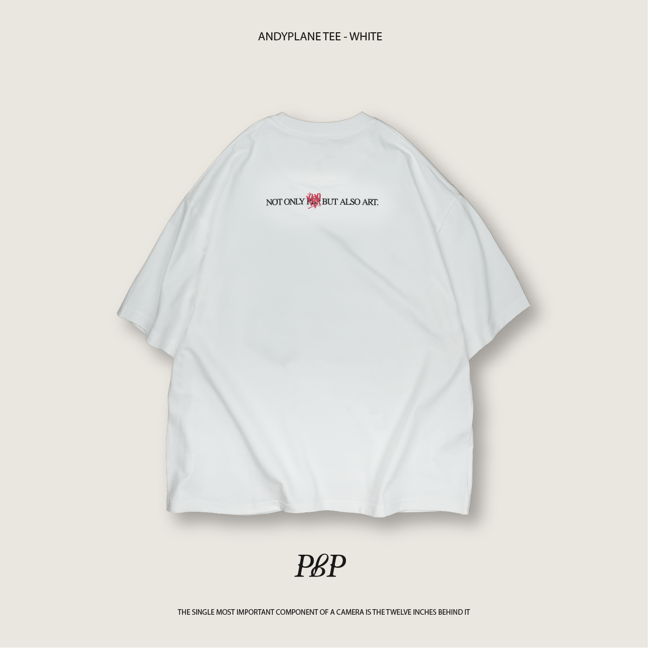 P.B.P - ANDYPLANE TEE  - WHITE