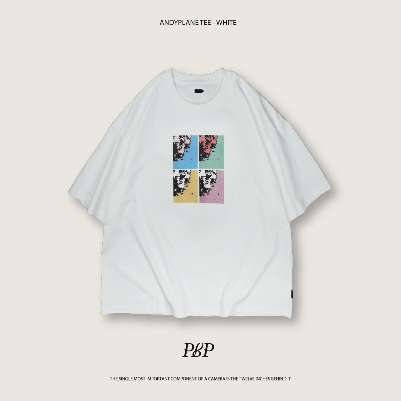 P.B.P - ANDYPLANE TEE  - WHITE