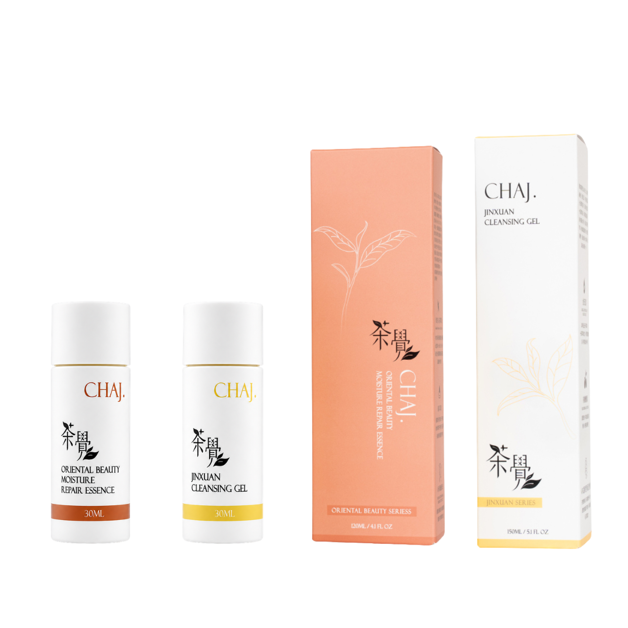 茶覺 -雙茶卸妝修護保濕兩用組(金萱植萃保濕卸妝凝露 150ml & 30ml + 東方美人潤澤修護凝露120ml & 30ml)