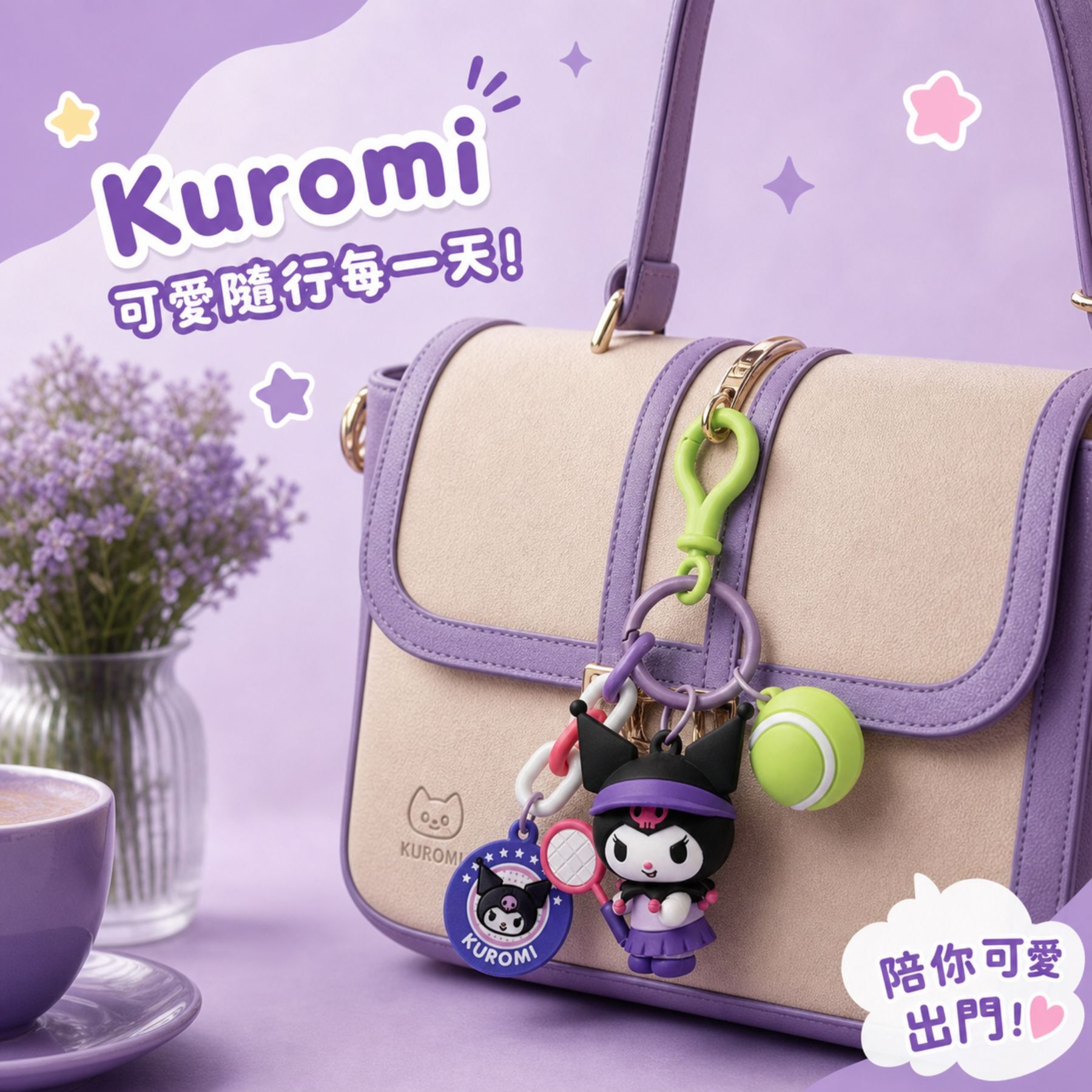 佻皮魔女 Sanrio 掛件鎖匙扣 | 飾物