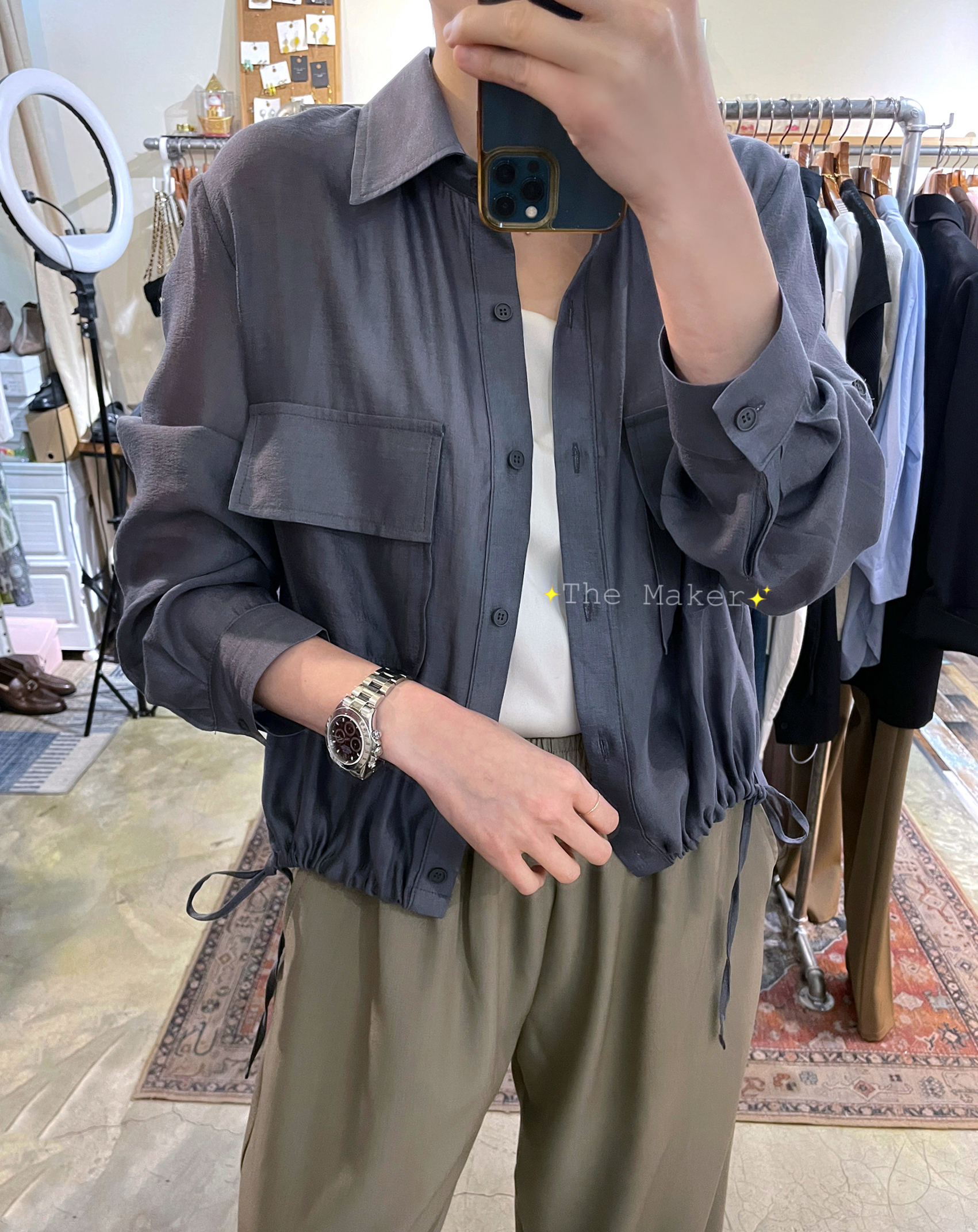 ✨ 顯白光澤透膚感SHIRT ✨