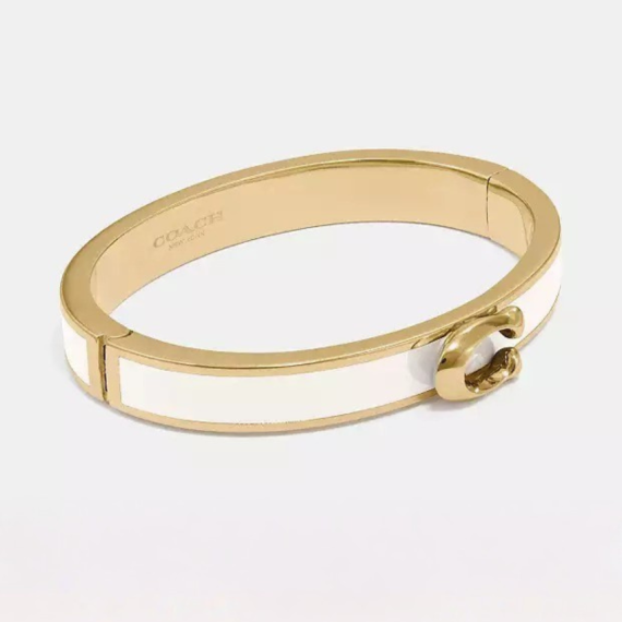包郵優惠 Coach Signature Push Hinged Bangle #2608
