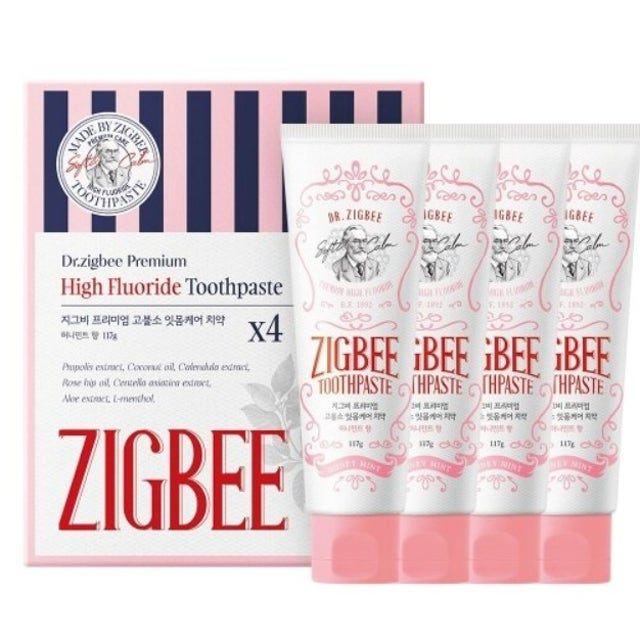 DU194 Zigbee 牙齦護理牙膏 - 蜂蜜薄荷味 (117g×4支） EXP:2029. 6. 19