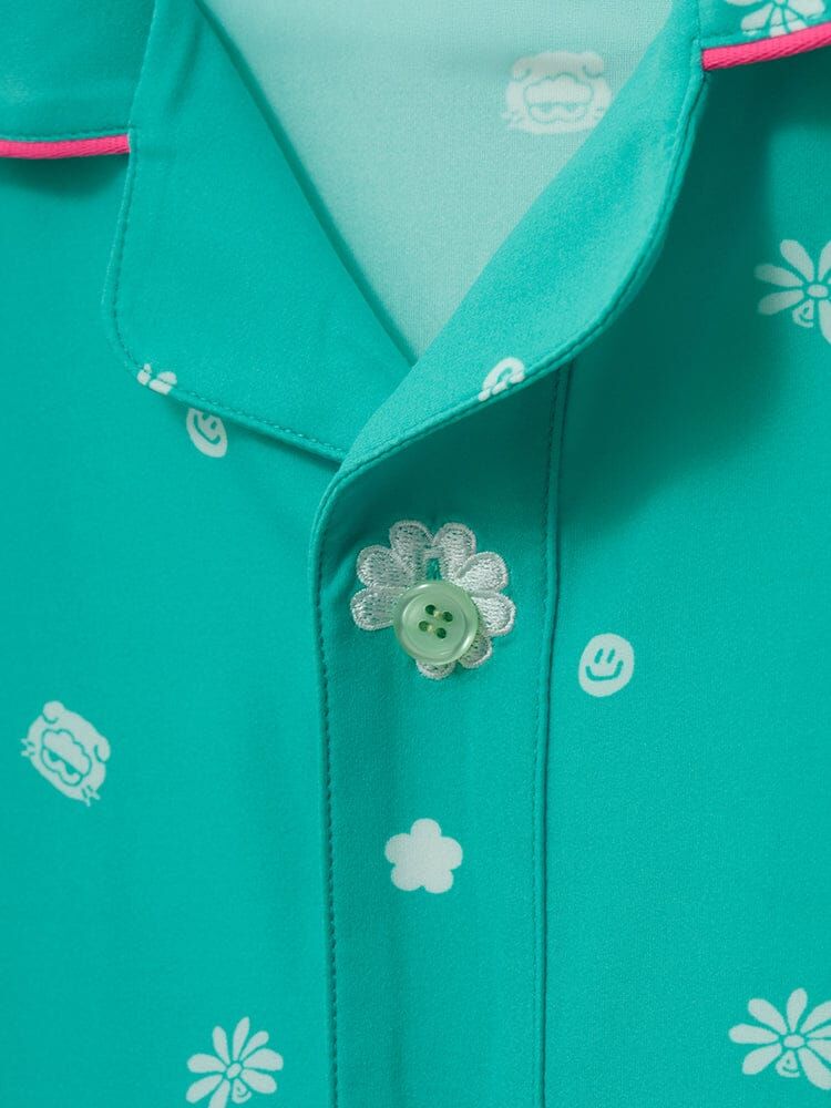韓國現貨｜ZO＆FRIENDS ZOA LUCKY SHOP🍀薄荷綠睡衣套裝