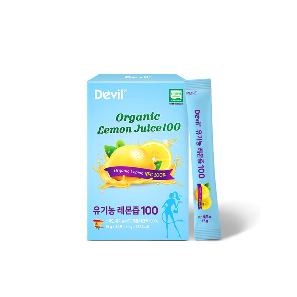 DU045 PV 100% NFC有機檸檬汁 15g*30包*4 (一套4盒4個月套裝) EXP:2027-06-17