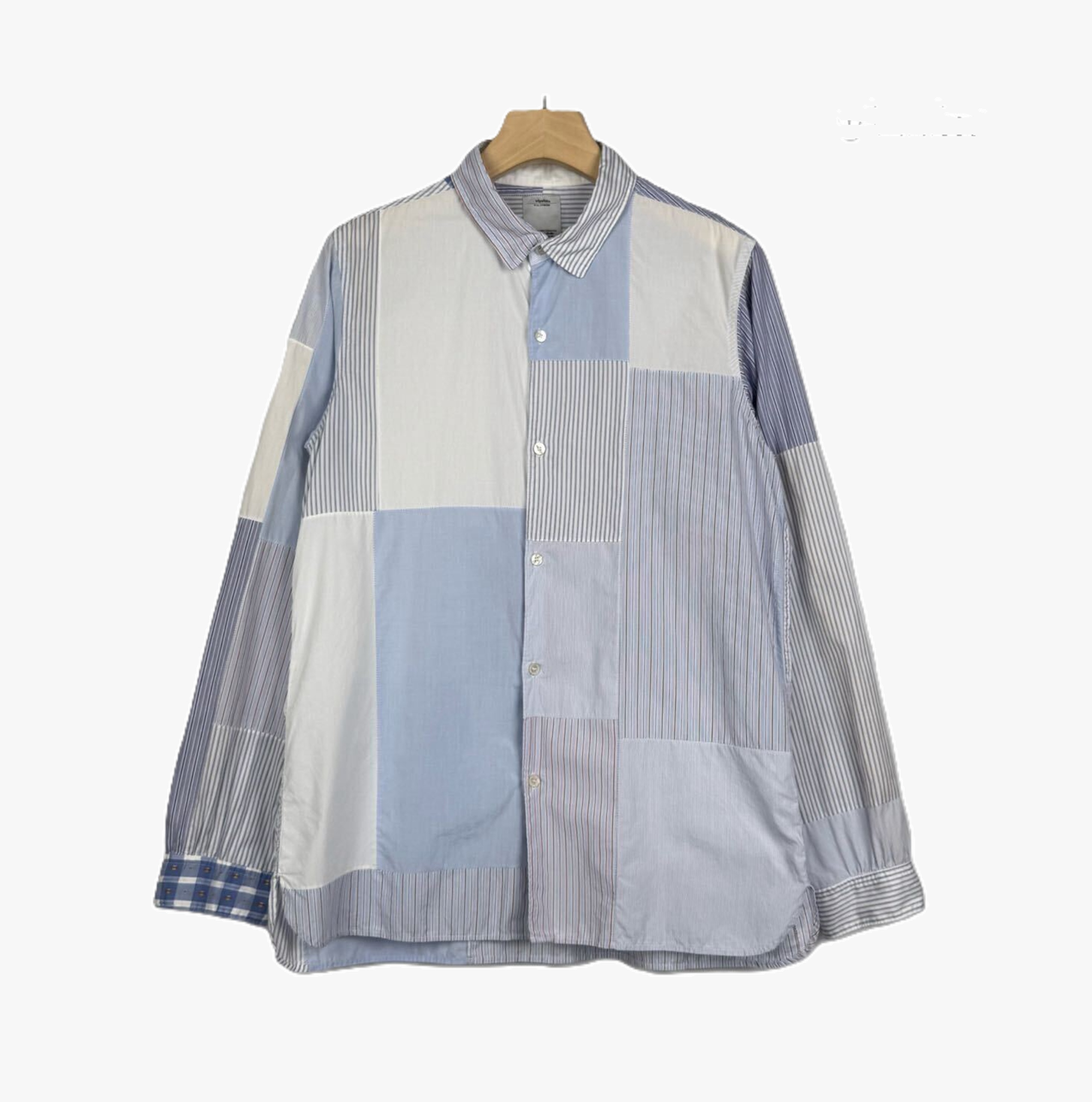 VISVIM LONG RIDER SHIRT L/S FLUX PATCHWORK (( CONDITION: A )) 中古美品 - BLUE SIZE 3 PRE ORDER ITEM (預訂中)