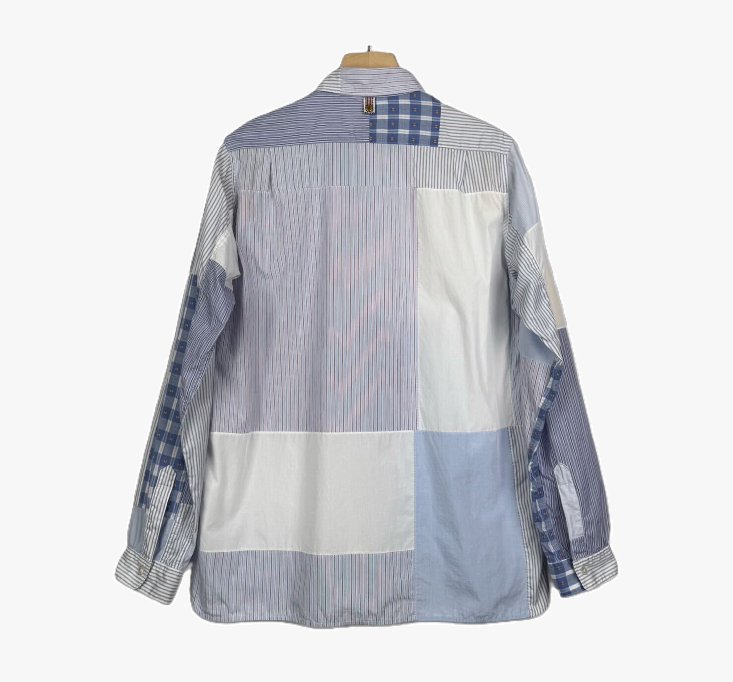 VISVIM LONG RIDER SHIRT L/S FLUX PATCHWORK (( CONDITION: A )) 中古美品 - BLUE SIZE 3 PRE ORDER ITEM (預訂中)