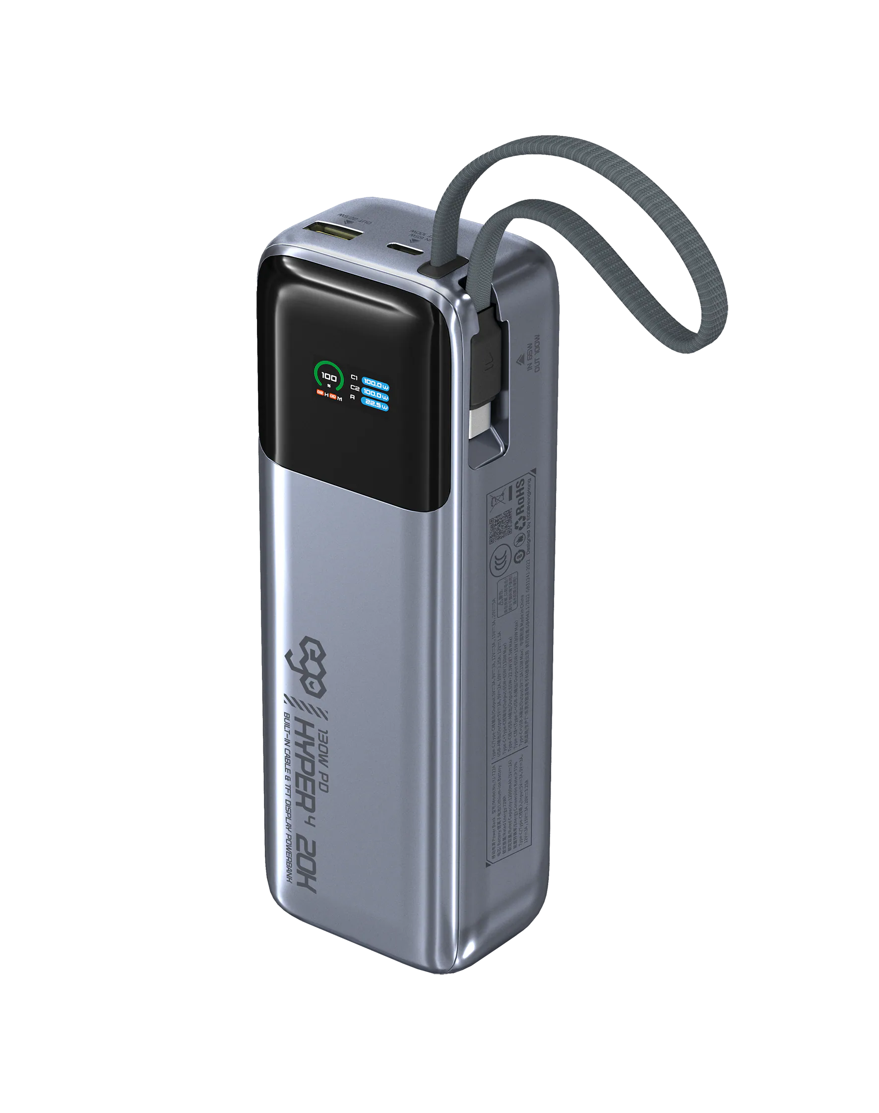 EGO Hyper4 20K@ 20000mAh 130W 內置線外置電