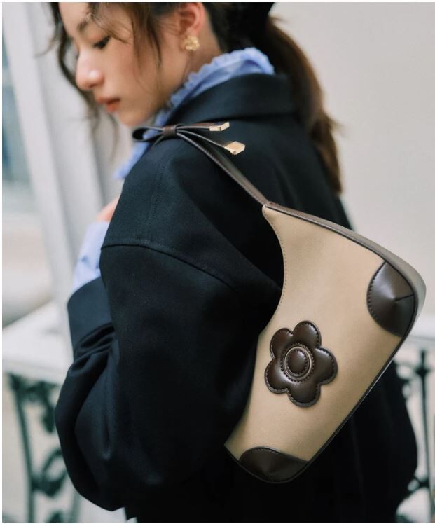 [預購] MARY QUANT×VIS Daisy 蝴蝶結單肩包