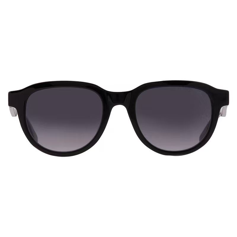 【預購】Marc Jacobs H082652 男裝橢圓框太陽眼鏡 (漸灰鏡片/黑色鏡框)