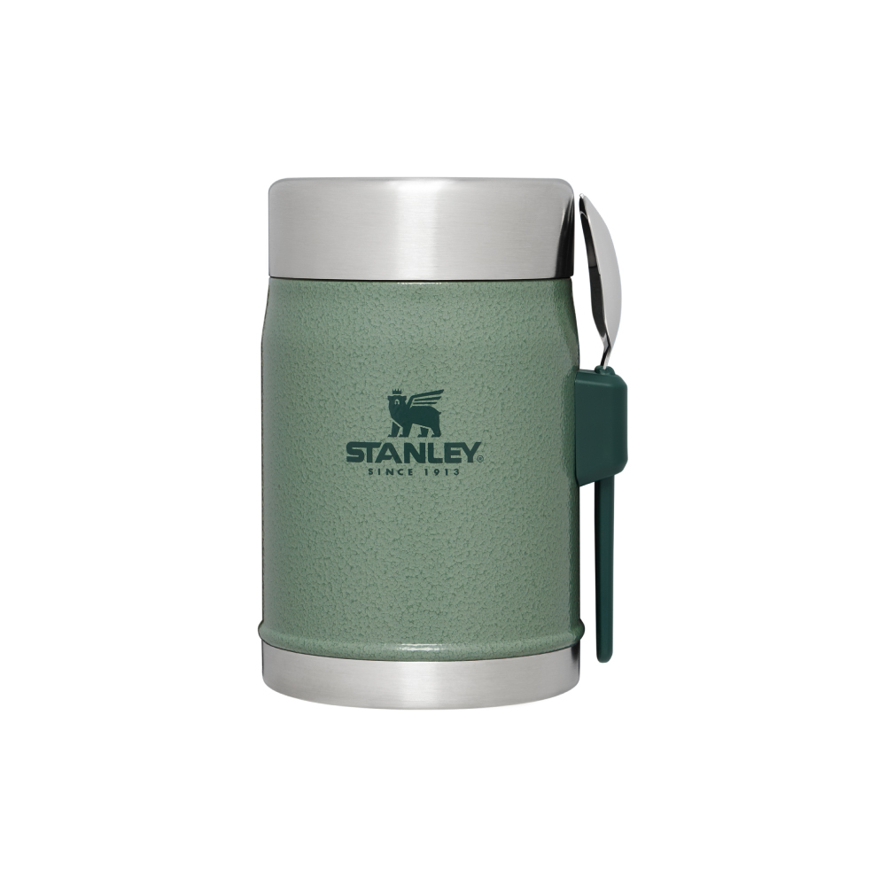 STANLEY 經典系列 真空不鏽鋼食物罐 0.4L / 錘紋綠