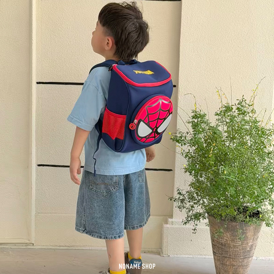 迪士尼 蜘蛛人 造型 立體 反光 雙肩 後背包 小孩 幼兒 三款