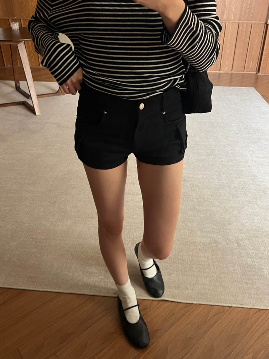 工裝口袋辣妹短褲*2色