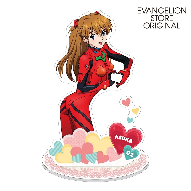 EVA STORE新世紀福音戰士日版壓克力立牌-明日香 戰鬥服(比心)
