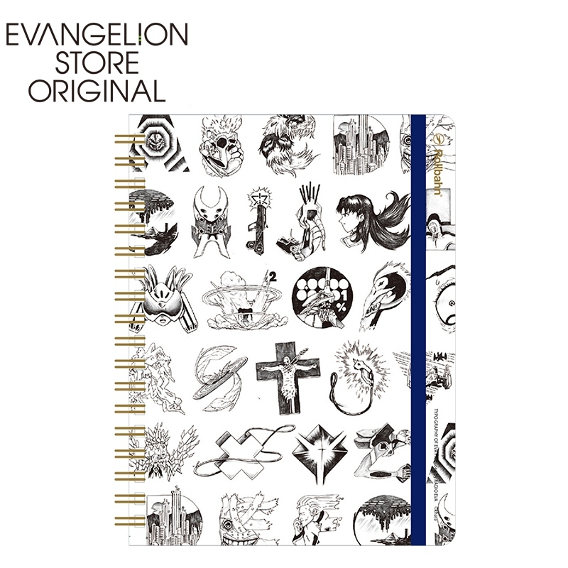EVA STORE新世紀福音戰士日版附口袋筆記本L-RADIO EVA 素描風