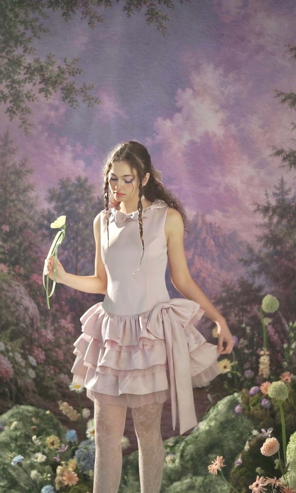SHINE RUFFLE DRESS