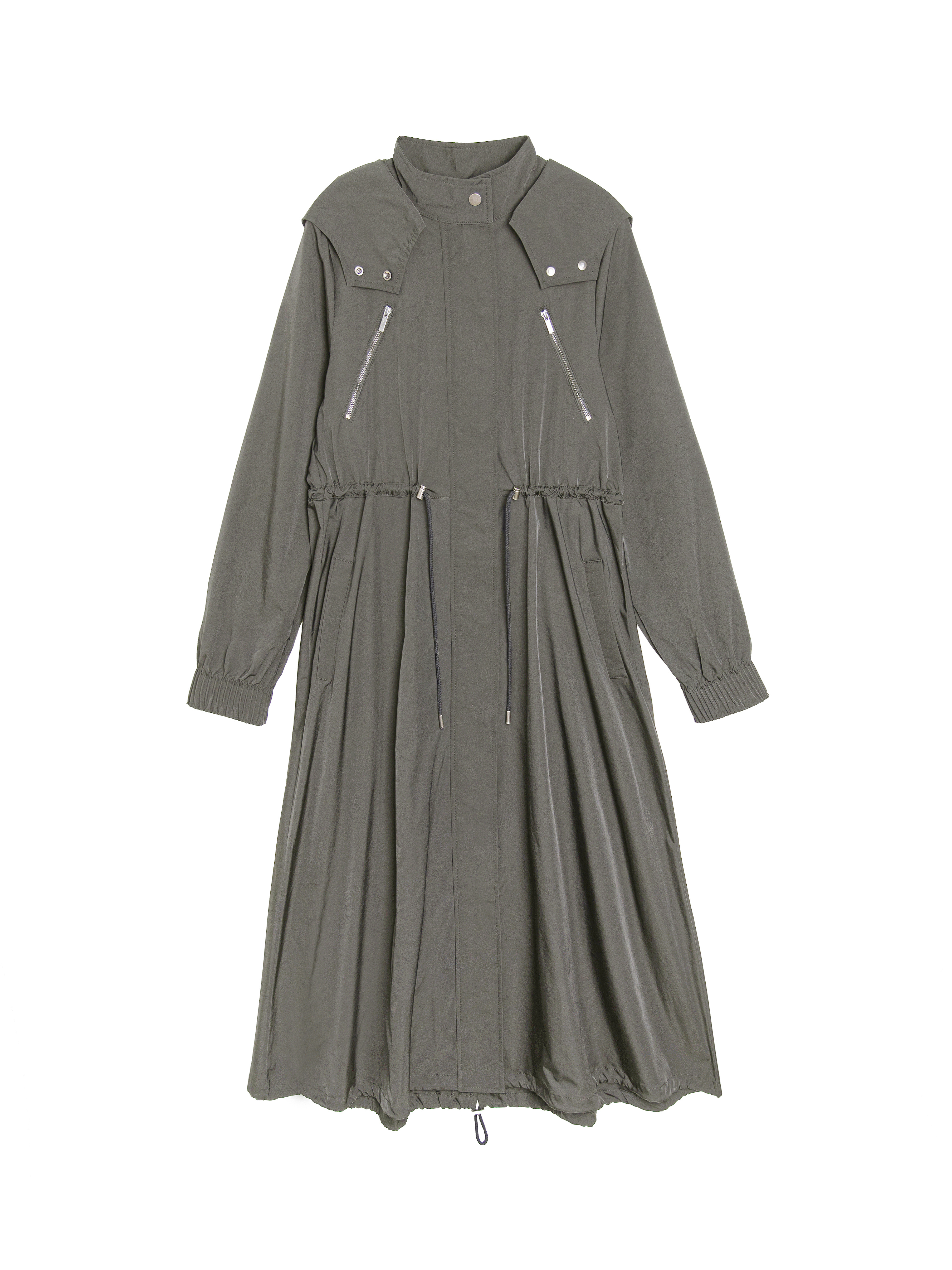 Mock neck Jacket with Detachable Hood - 26WRJ221C