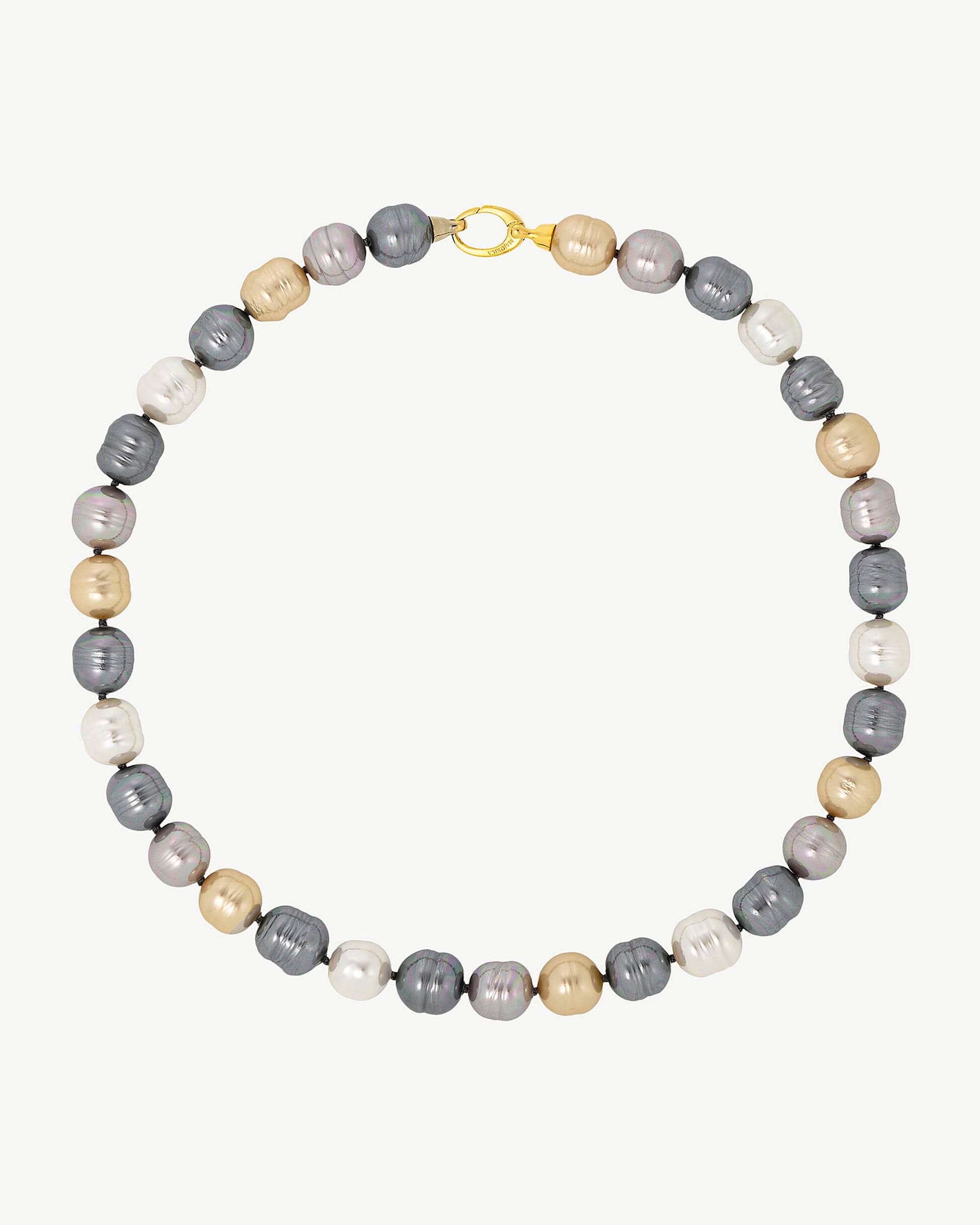 1MJ0826-117 [MAJORICA] 12mm 多彩巴洛克珍珠項鍊 Agora 多彩色 #13640.10.1 (EU)