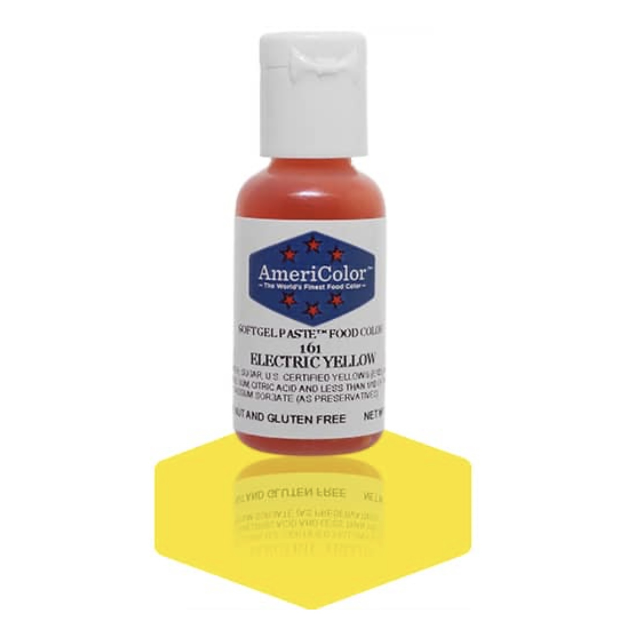 AmeriColor Soft Gel Paste Food Colour Electric Yellow 21g