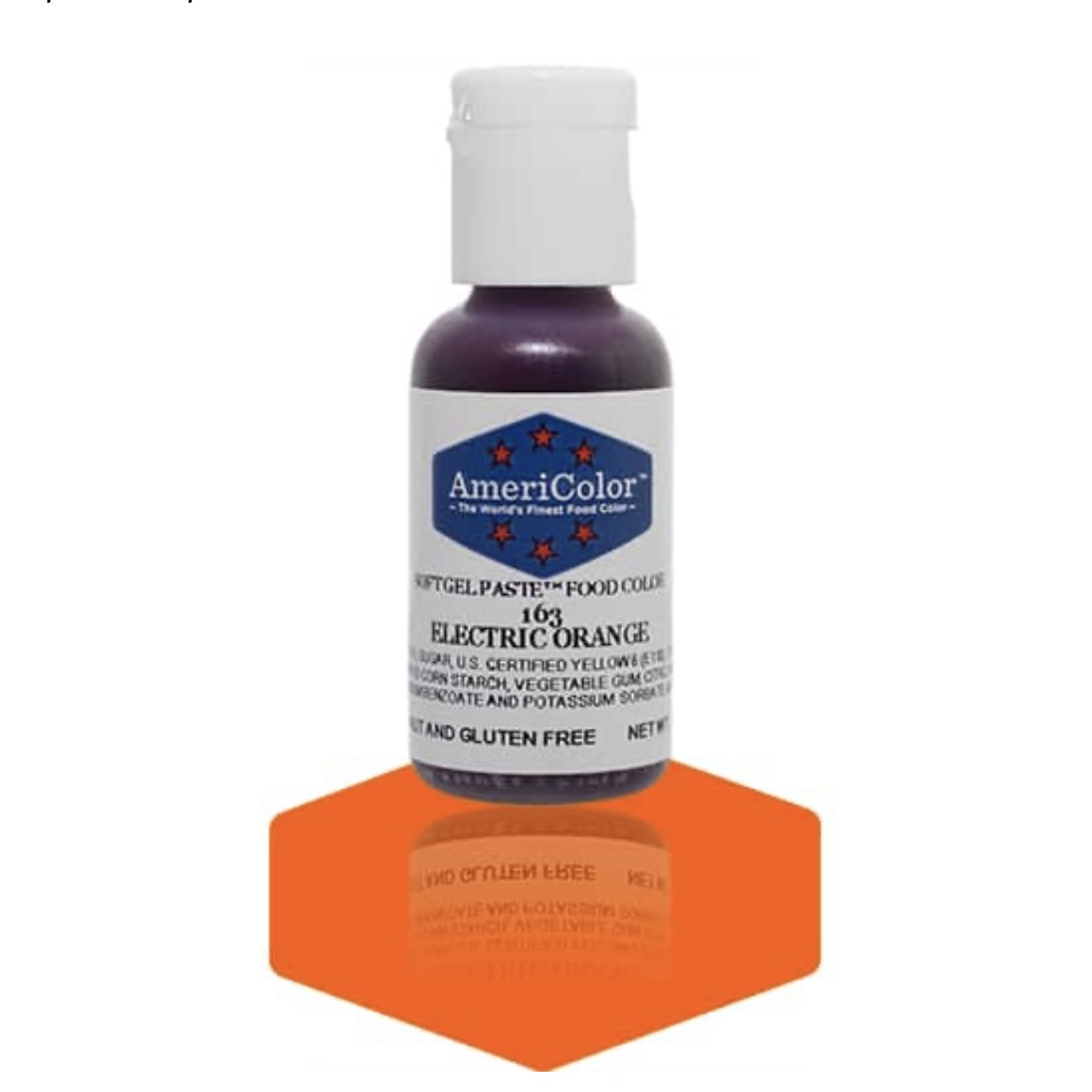 AmeriColor Soft Gel Paste Food Colour Electric Orange 21g