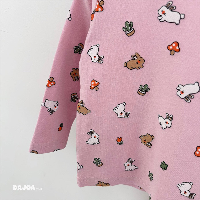 正韓秋DAJOA 兩色兔兔蘑菇家居服套裝