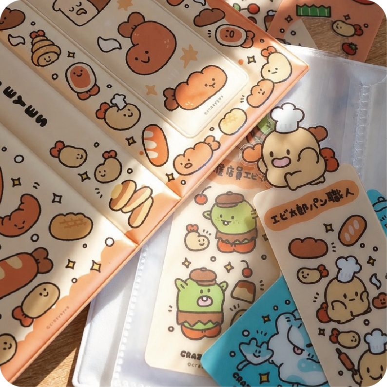 Shrimp Transparent Bookmark Blind Pack – 17 Designs + 3 Secret Designs