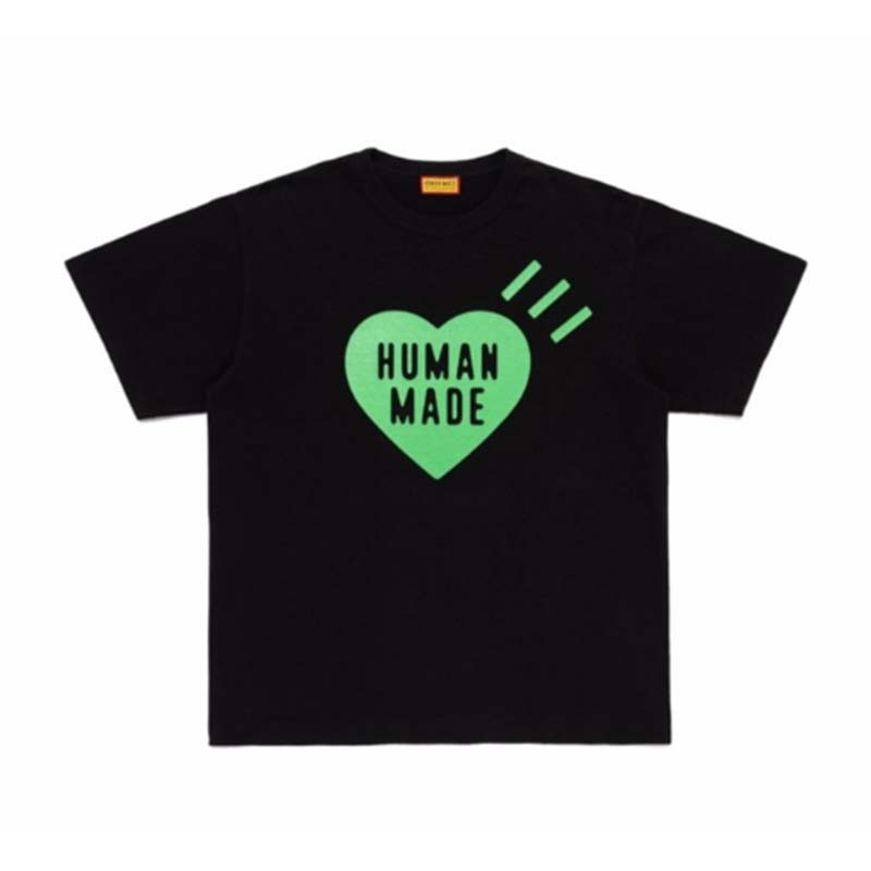 HUMAN MADE KYOTO 京都限定 綠愛心 短T 短袖 黑色 HM31TE052-BK [台灣現貨]