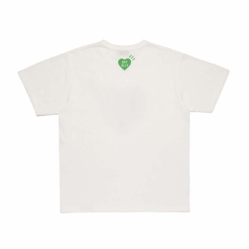HUMAN MADE KYOTO 京都限定 綠愛心 短T 短袖 白色 HM31TE052-WE [台灣現貨]