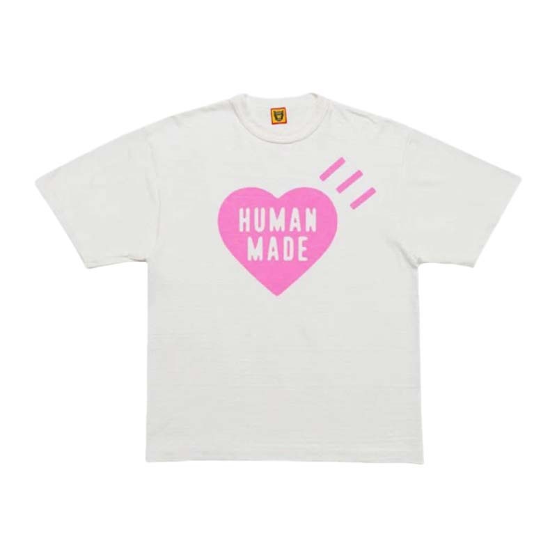 HUMAN MADE 原宿限定 粉愛心 短T 短袖 白色 RAY-134 [台灣現貨]