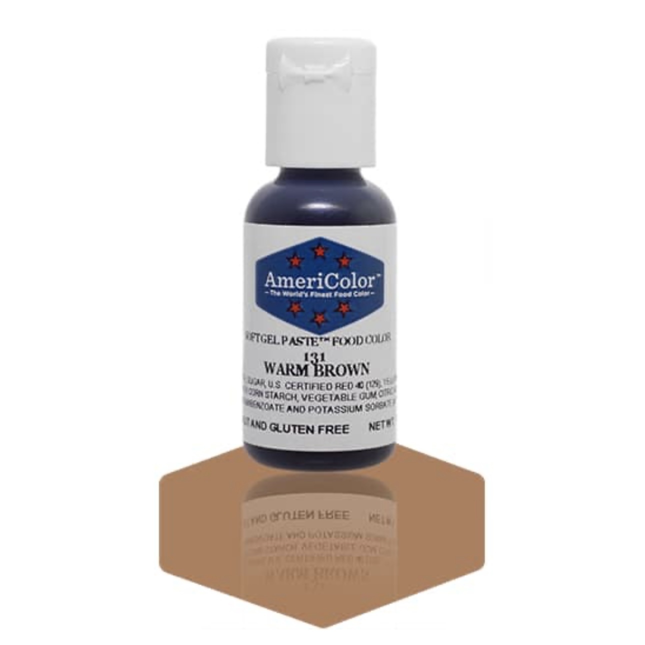 AmeriColor Soft Gel Paste Food Colour Warn Brown 21g