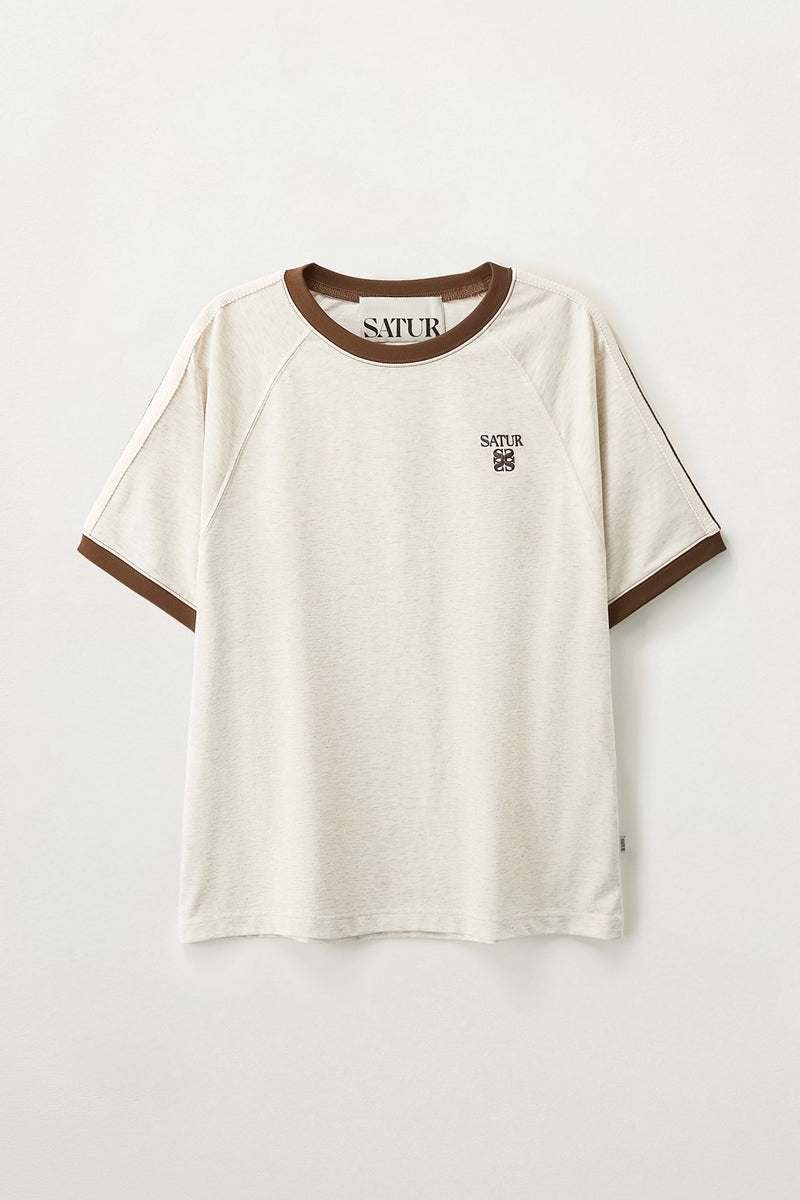 【現貨】DD082603 SATUR 刺繡LOGO男女同款短袖上衣