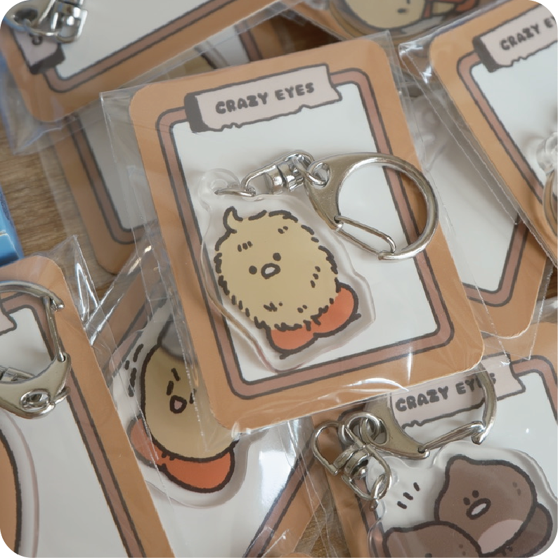 Shrimp Species Mystery Acrylic Keychain – Vol. 3