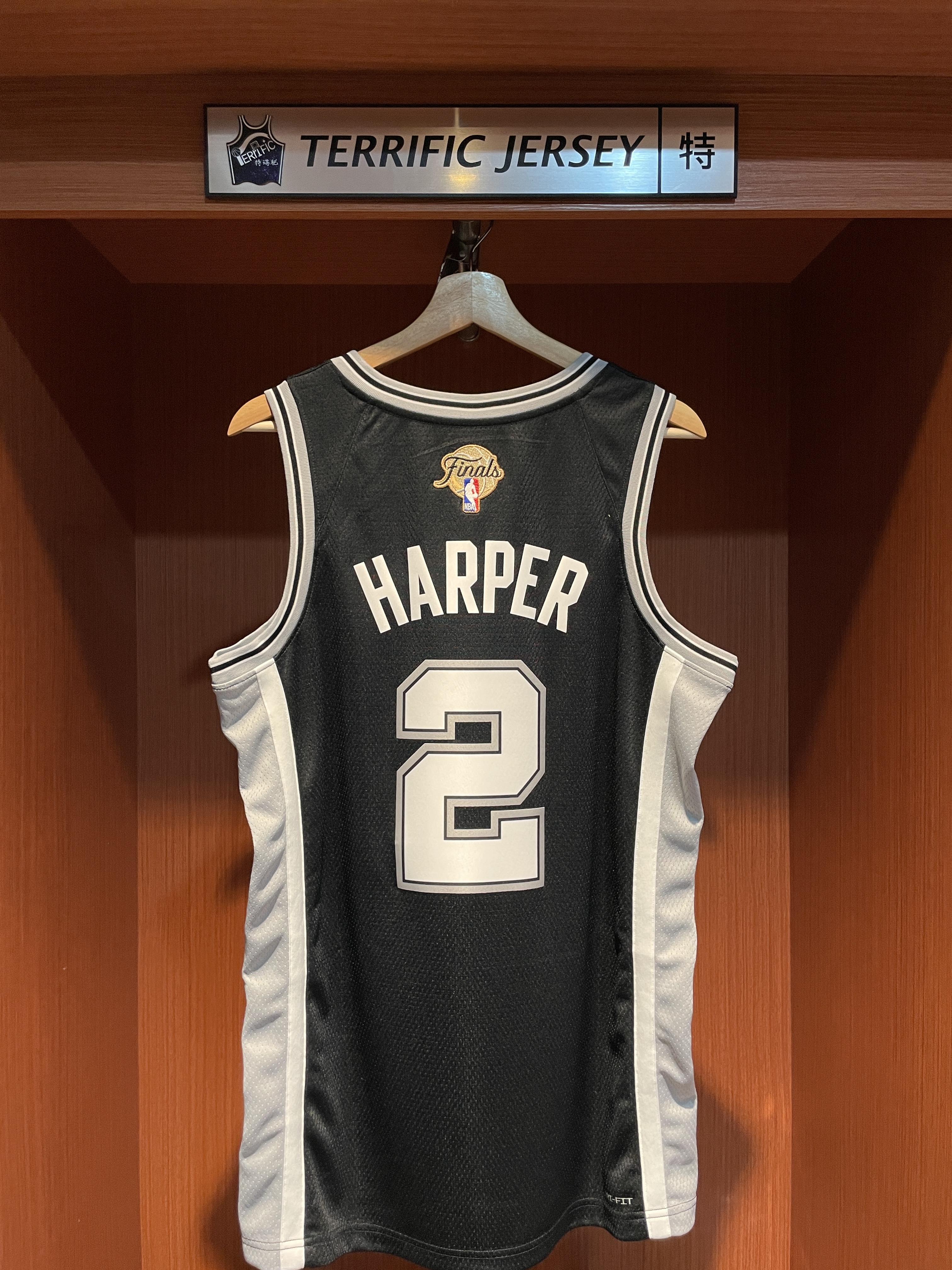 NBA球衣 Dylan Harper 聖安東尼奧馬刺黑 Icon Nike Swingman 球迷版 熱轉印 含冠軍章 全新