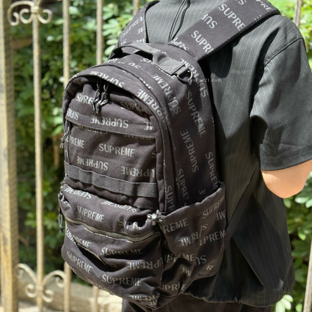 SUPREME 26FW CORDURA® 滿版字體 壓紋 反光 LOGO 五色 後背包