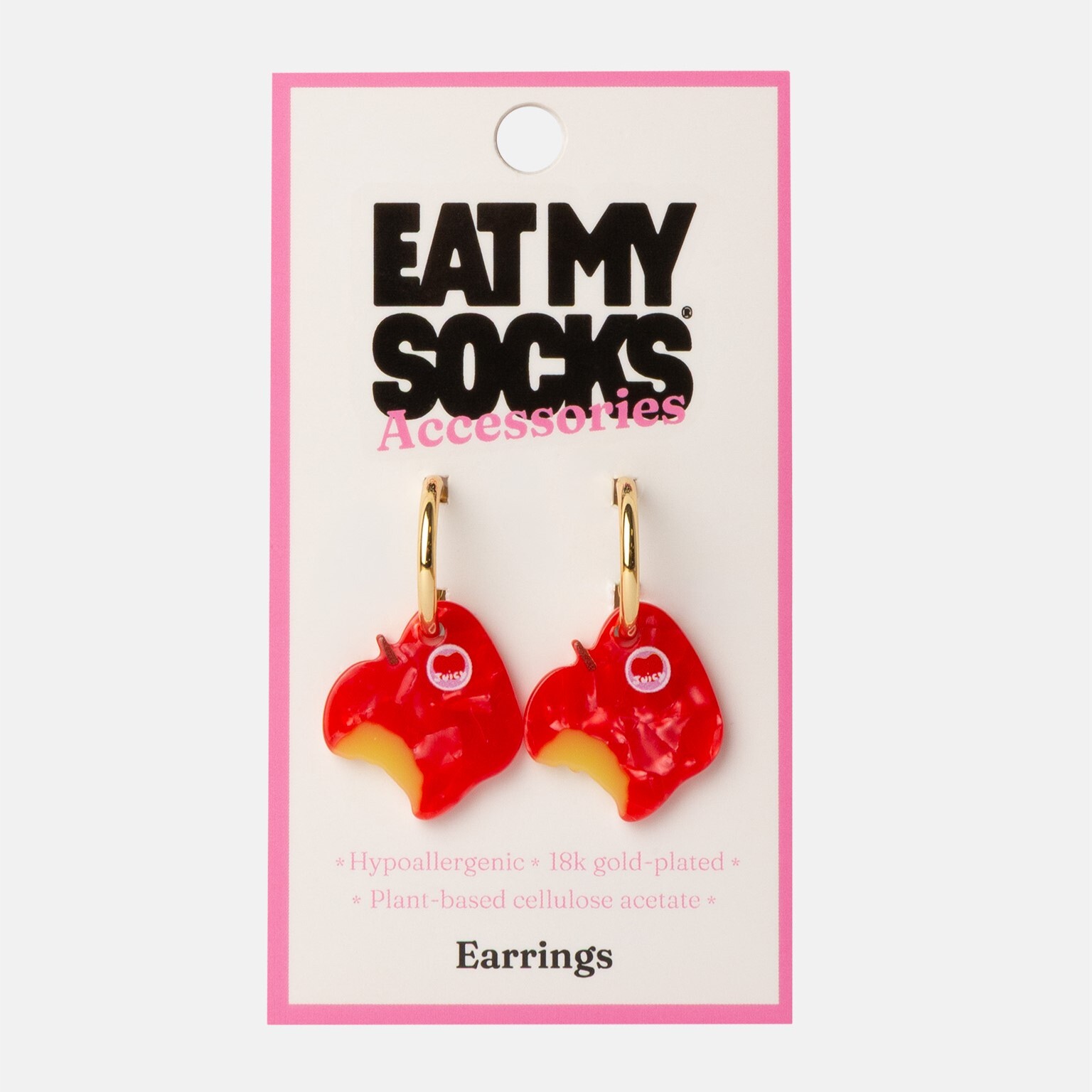 EAT MY SOCKS ｜耳環｜蘋果