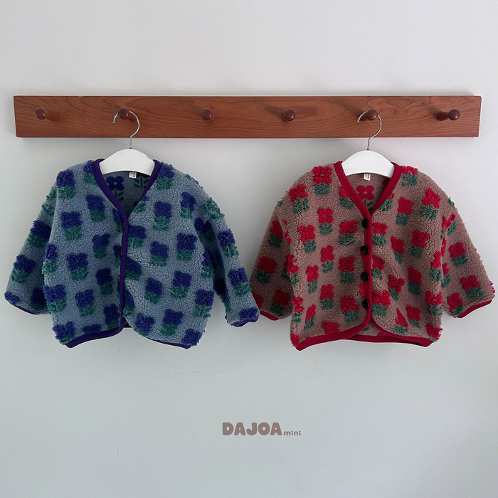正韓秋DAJOA 兩色花花絨粒感外套