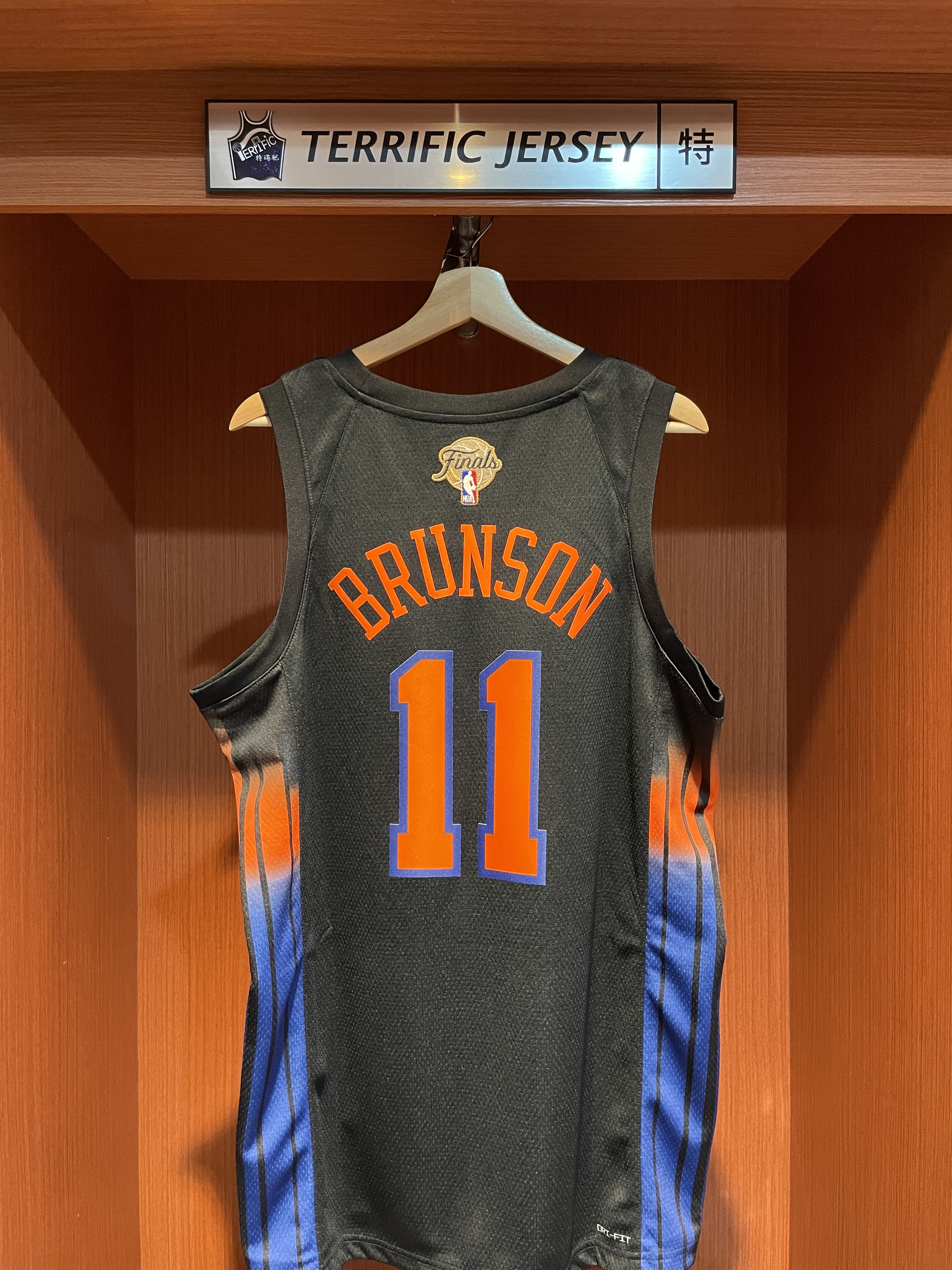 NBA球衣 Jalen Brunson 紐約尼克黑 Statement Jordan Swingman 球迷版 熱轉印 含冠軍章 全新