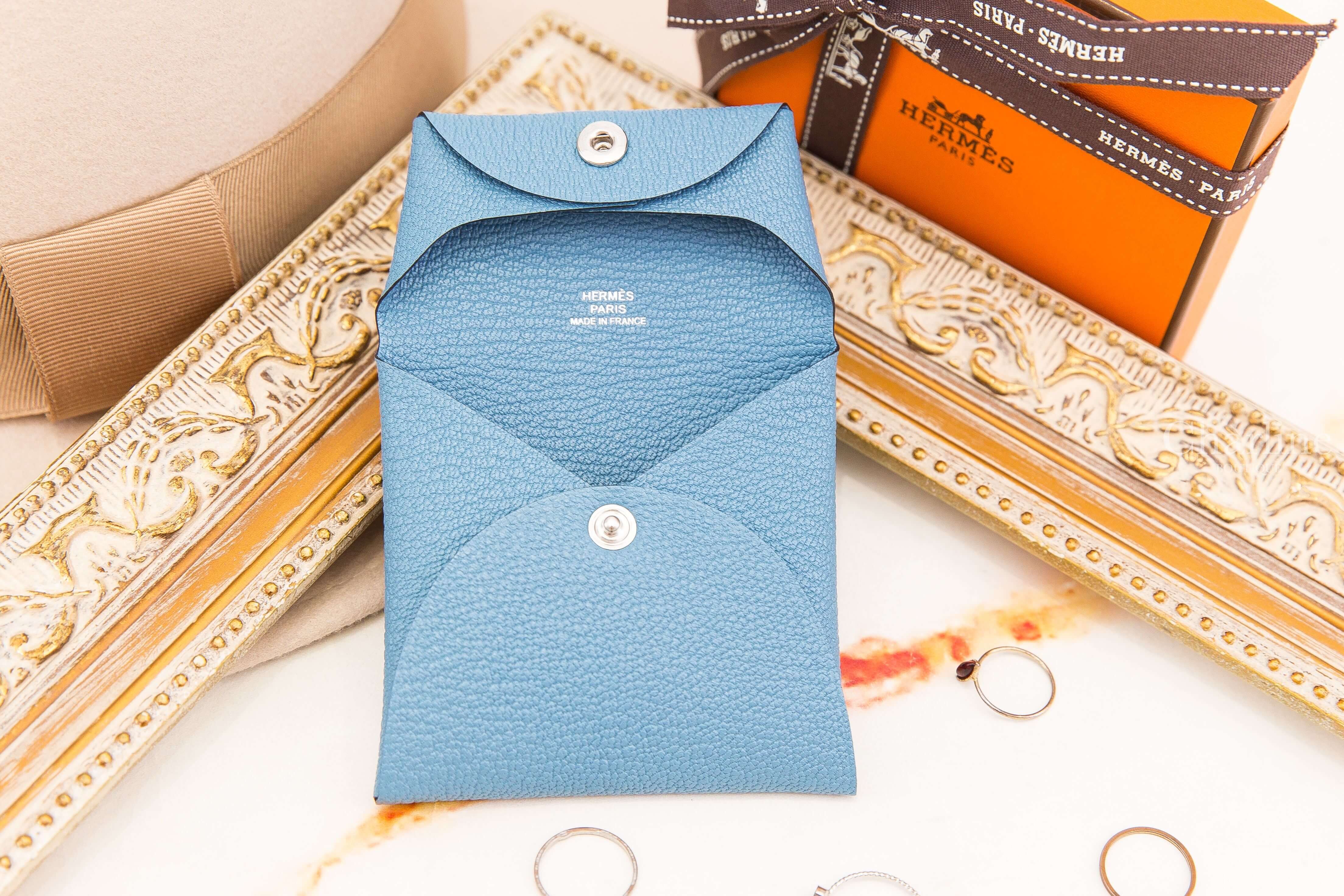 Hermès Bastia Change Purse 新牛仔信封釦式零錢包-Charline Boutique 精品代購