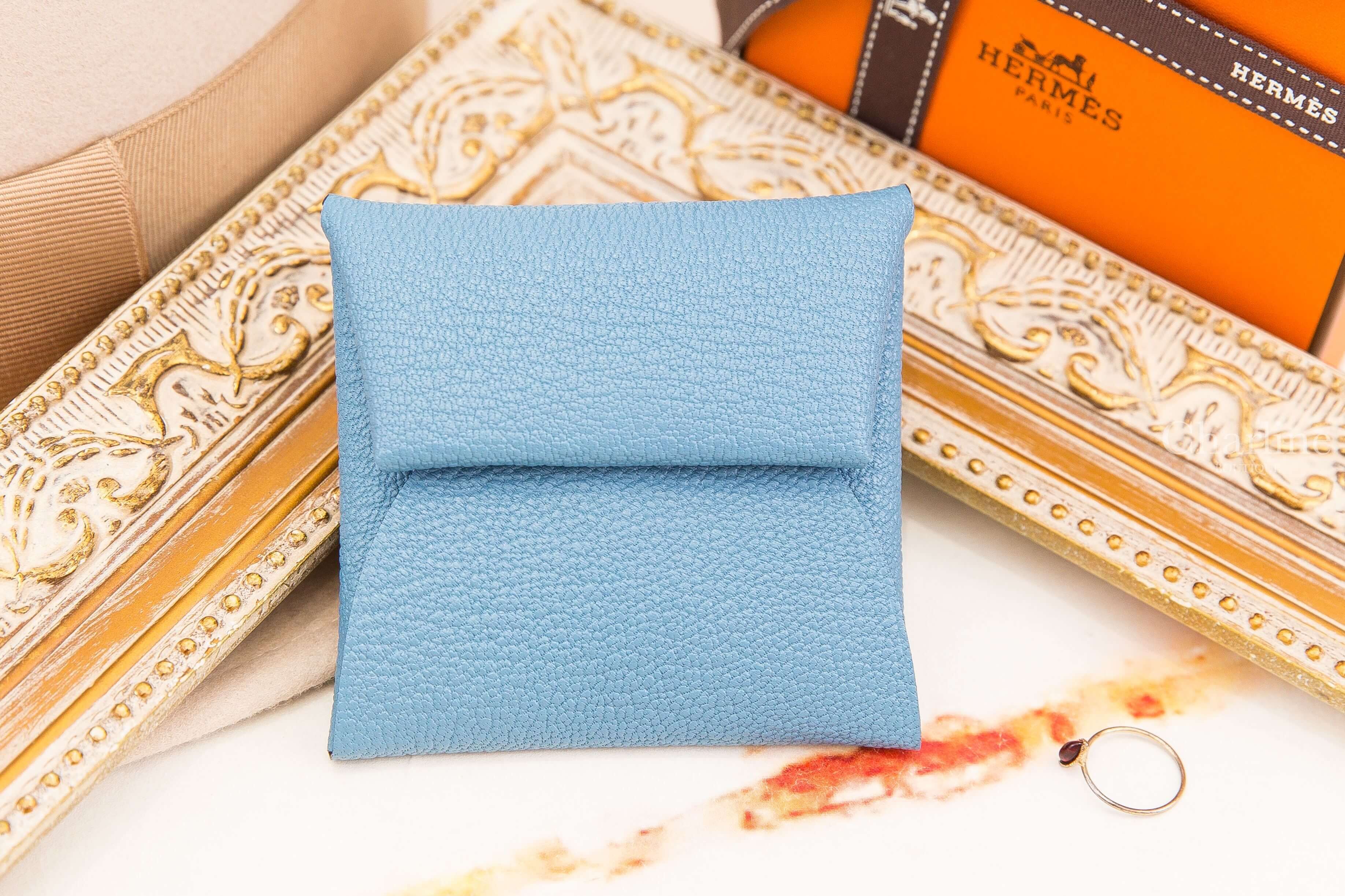 Hermès Bastia Change Purse 新牛仔信封釦式零錢包-Charline Boutique 精品代購